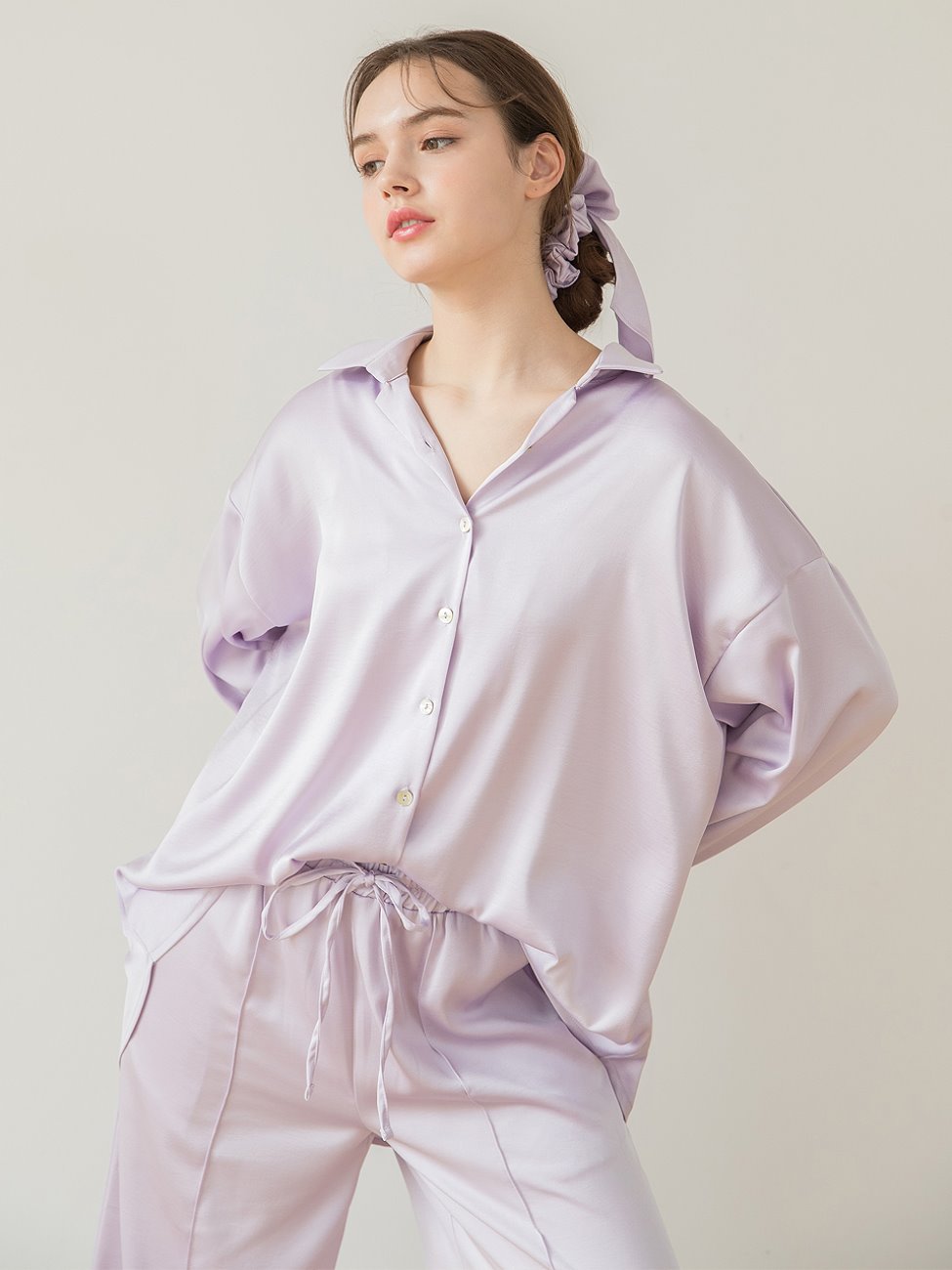 Satin Pajamas Purple