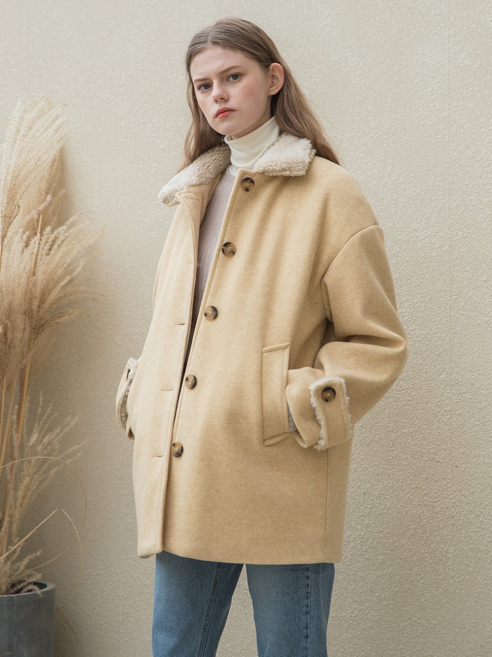 Fur Soft Half Coat